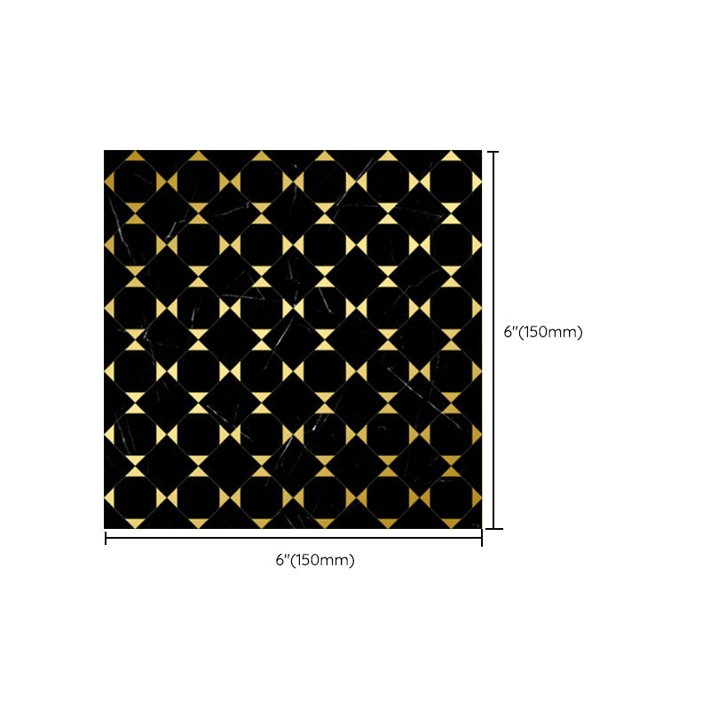 Lisslune | Peel & Stick Mosaic Tile Square Plastic Stain Resistant Tile - Peel & Stick for Shower