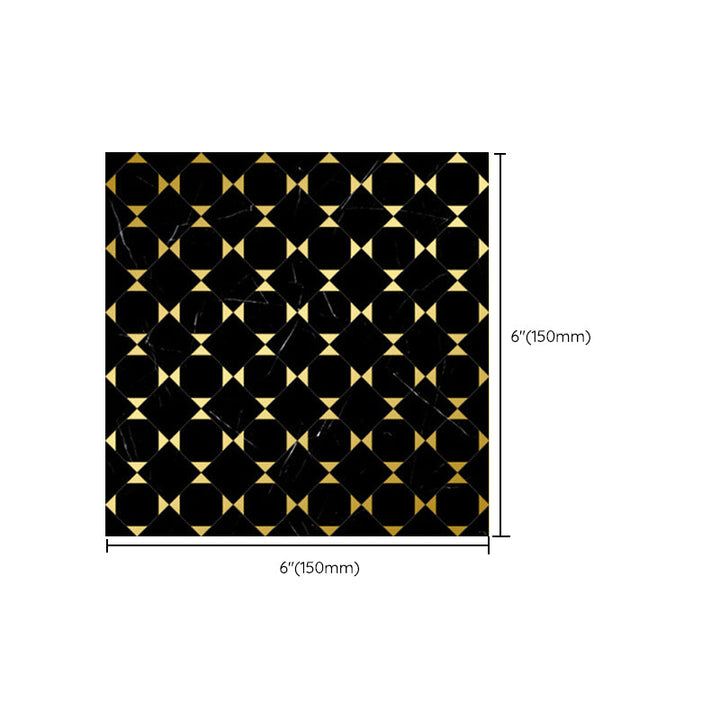 Lisslune | Peel & Stick Mosaic Tile Square Plastic Stain Resistant Tile - Peel & Stick for Shower