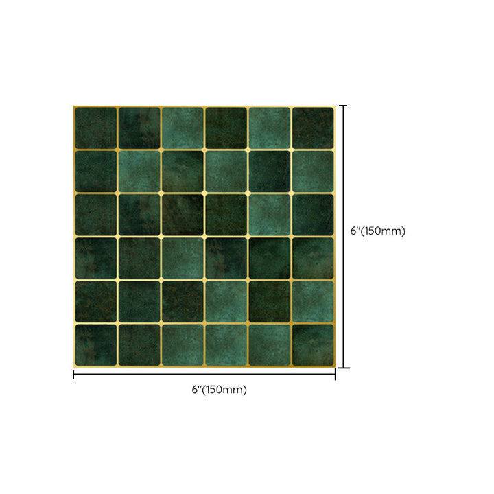 Lisslune | Peel & Stick Mosaic Tile Square Plastic Stain Resistant Tile - Peel & Stick for Shower