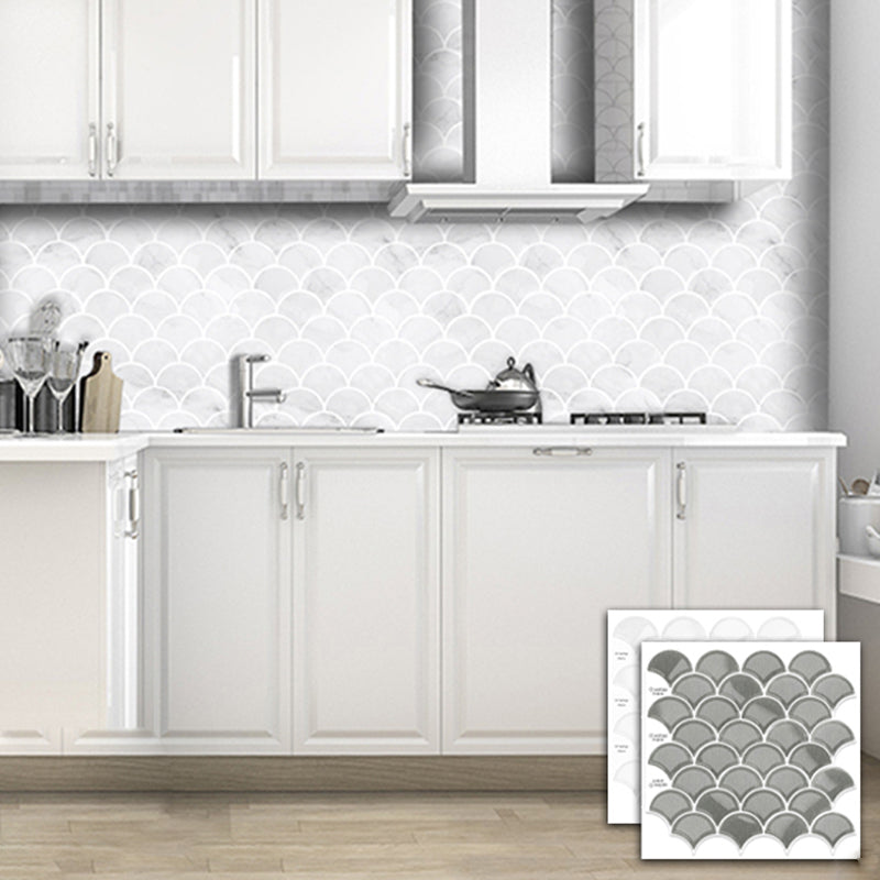 Lisslune | Peel & Stick Subway Tiles Plastic Stain Resistant Peel & Stick Subway Tiles 5-Pack