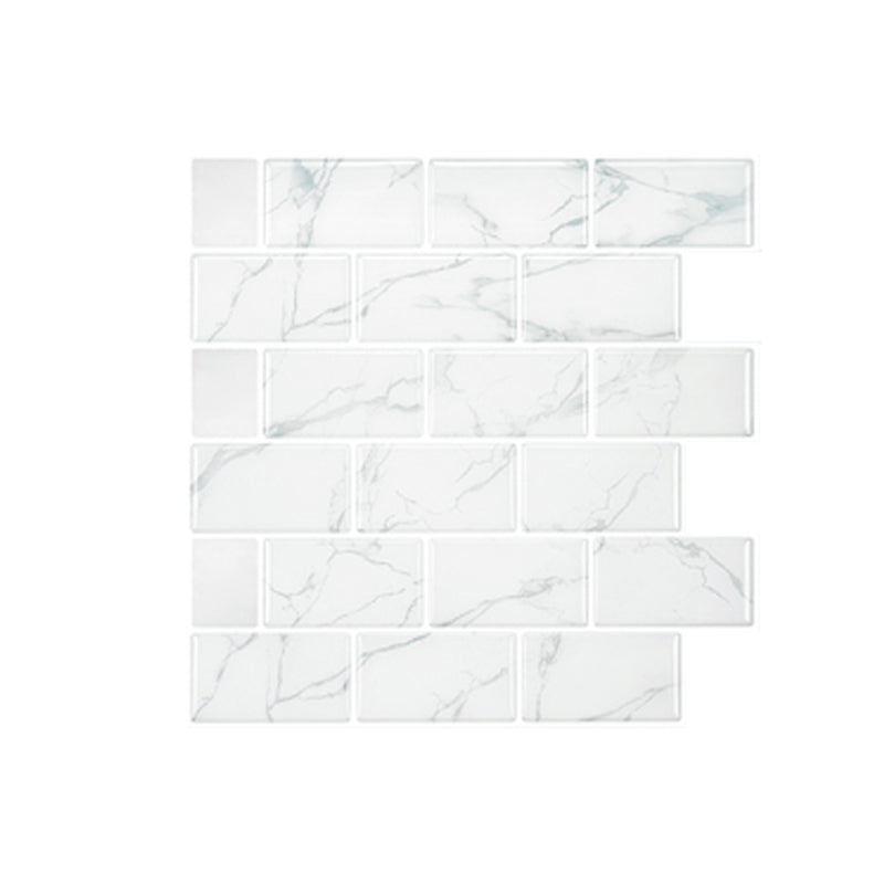 Lisslune | Peel & Stick Subway Tiles Plastic Stain Resistant Peel & Stick Subway Tiles 5-Pack
