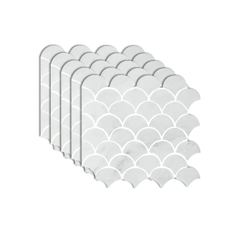 Lisslune | Peel & Stick Subway Tiles Plastic Stain Resistant Peel & Stick Subway Tiles 5-Pack