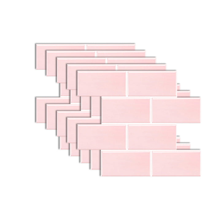 Lisslune | Peel & Stick Subway Tiles Plastic Stain Resistant Peel & Stick Subway Tiles 5-Pack