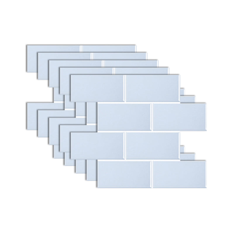 Lisslune | Peel & Stick Subway Tiles Plastic Stain Resistant Peel & Stick Subway Tiles 5-Pack