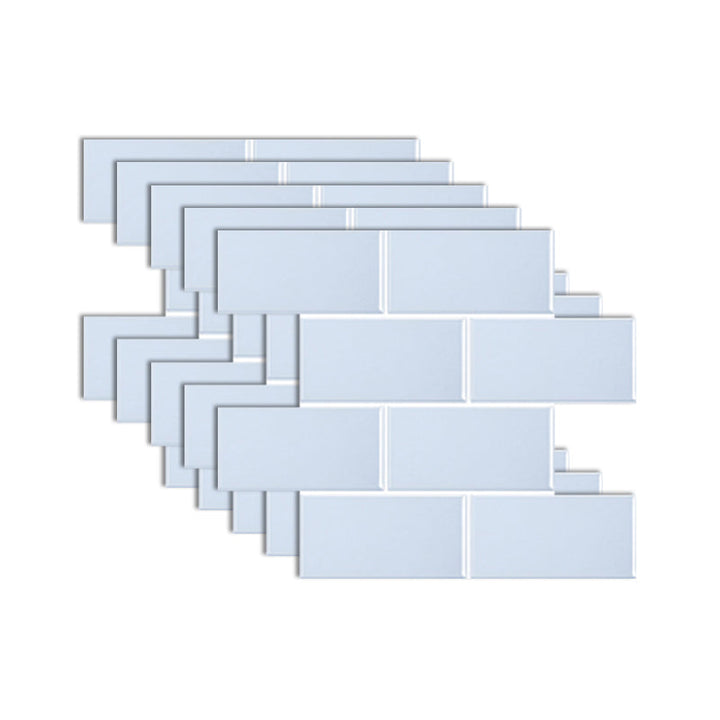 Lisslune | Peel & Stick Subway Tiles Plastic Stain Resistant Peel & Stick Subway Tiles 5-Pack