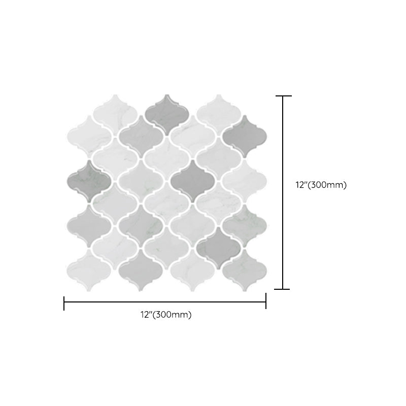 Lisslune | Peel & Stick Subway Tiles Plastic Stain Resistant Peel & Stick Subway Tiles 5-Pack