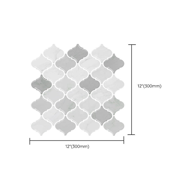 Lisslune | Peel & Stick Subway Tiles Plastic Stain Resistant Peel & Stick Subway Tiles 5-Pack