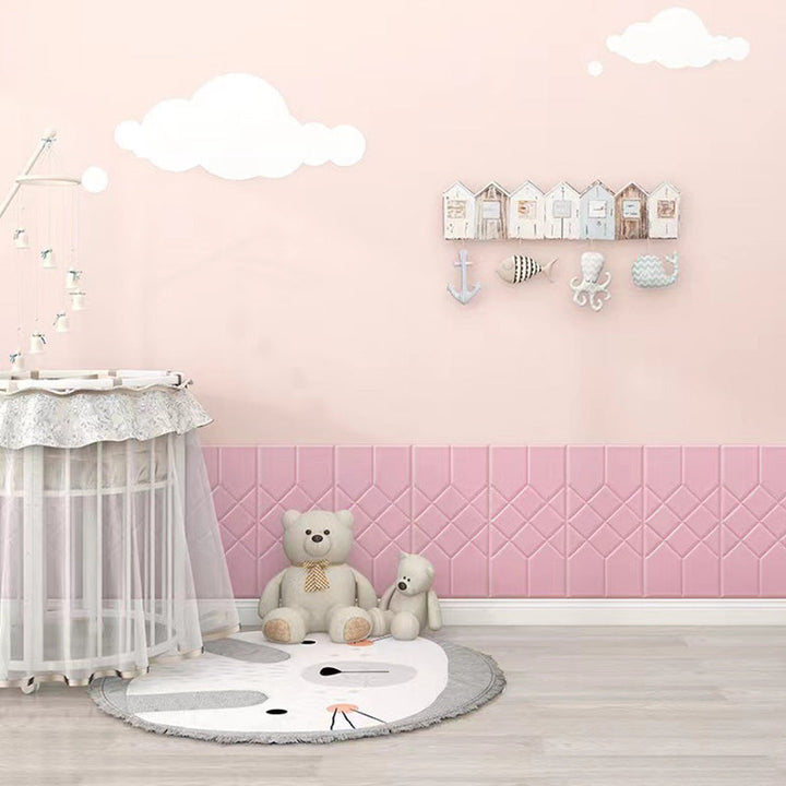 Lisslune | 3D Embossed Foam Wall Panel Living Room Waterproof Wall Panel