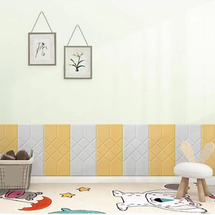 Lisslune | 3D Embossed Foam Wall Panel Living Room Waterproof Wall Panel