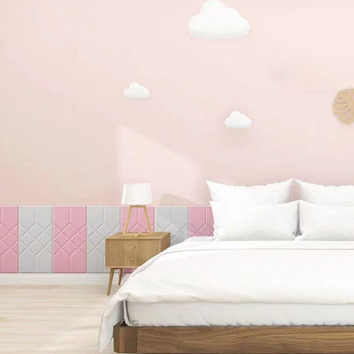 Lisslune | 3D Embossed Foam Wall Panel Living Room Waterproof Wall Panel