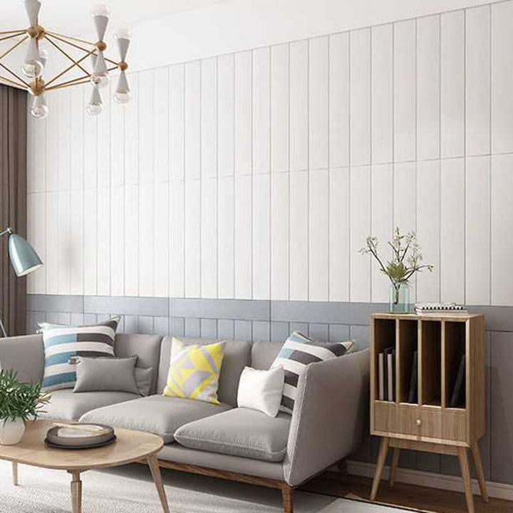 Lisslune | Living Room Wall Paneling for Peeling and Attaching 3D Embossed Wall Paneling