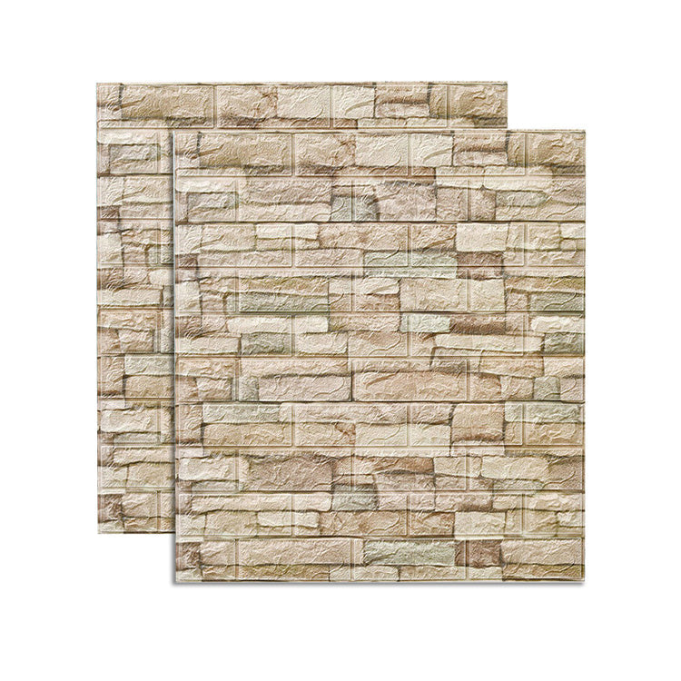 Lisslune | Country House Wall Shelf 3D Brick Living Room Wall Panel Set of 2