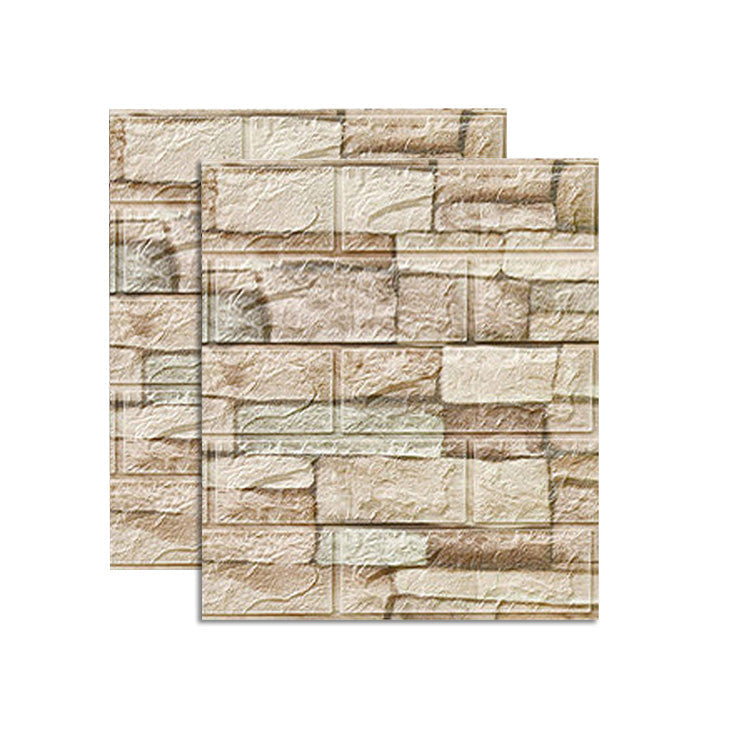 Lisslune | Country House Wall Shelf 3D Brick Living Room Wall Panel Set of 2