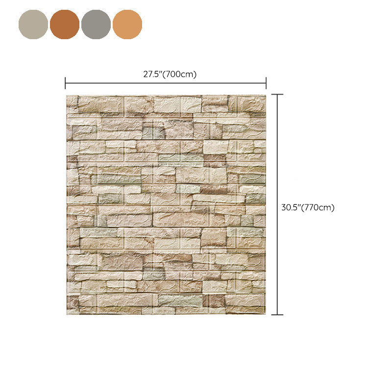 Lisslune | Country House Wall Shelf 3D Brick Living Room Wall Panel Set of 2