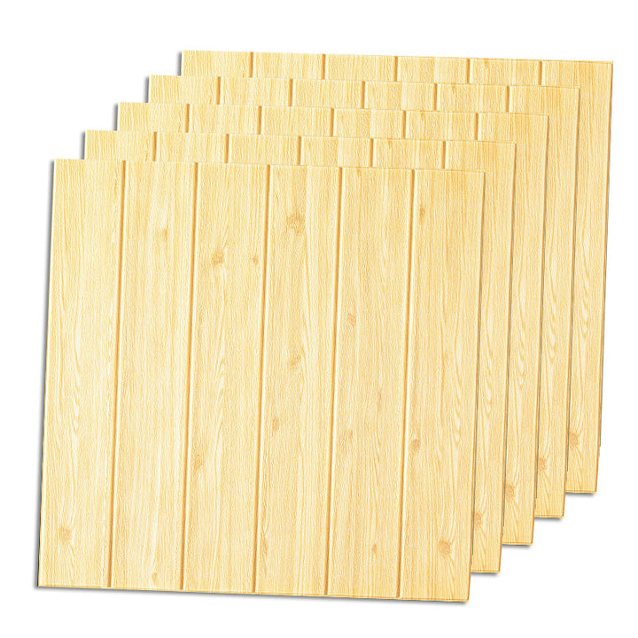 Lisslune | Living Room Wall Paneling Peel and Stick Wood Look Design Waterproof Wall Paneling