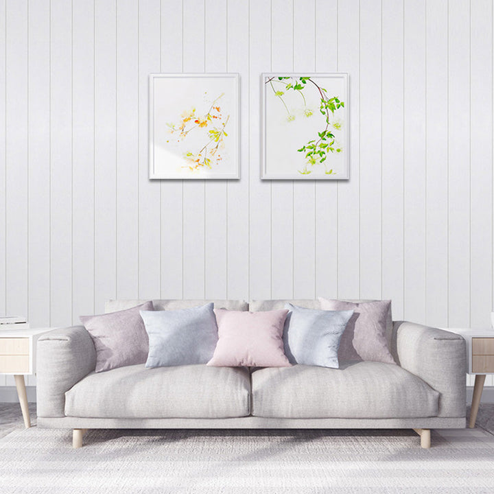 Lisslune | Living Room Wall Paneling Peel and Stick Wood Look Design Waterproof Wall Paneling
