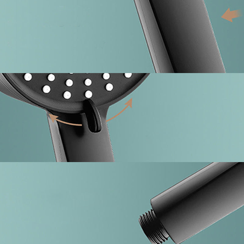Lisslune | Modern Handheld Showerhead Adjustable Water Flow 5 Settings Wall Mounted Showerhead