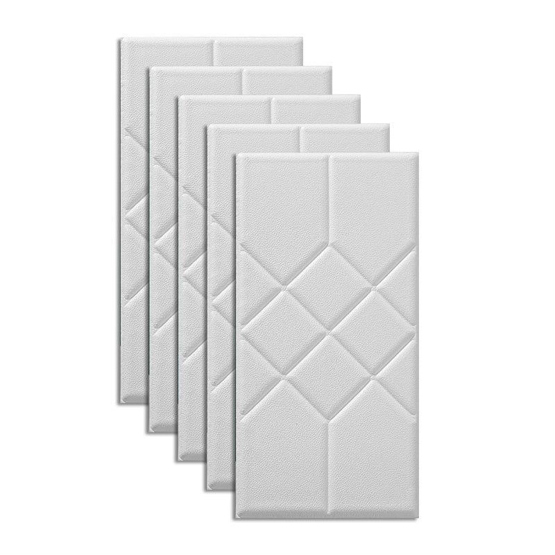 Lisslune | Modern Wall Cladding Living Room Peel and Stick 3D Embossing Waterproof Wall Cladding