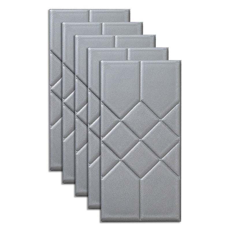 Lisslune | Modern Wall Cladding Living Room Peel and Stick 3D Embossing Waterproof Wall Cladding