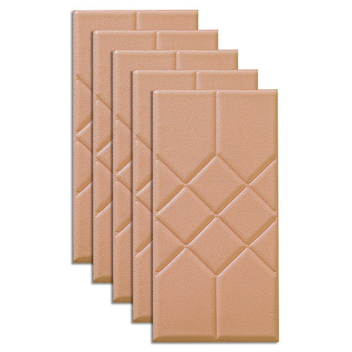 Lisslune | Modern Wall Cladding Living Room Peel and Stick 3D Embossing Waterproof Wall Cladding