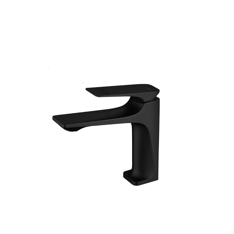 Lisslune | Modern Vessel Sink Faucet Copper Lever Handle Low Arc Vessel Faucet for the Bathroom