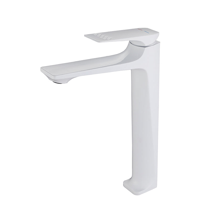 Lisslune | Modern Vessel Sink Faucet Copper Lever Handle Low Arc Vessel Faucet for the Bathroom