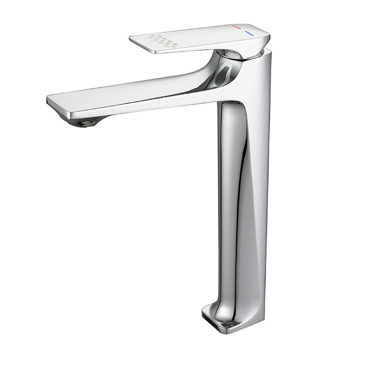 Lisslune | Modern Vessel Sink Faucet Copper Lever Handle Low Arc Vessel Faucet for the Bathroom