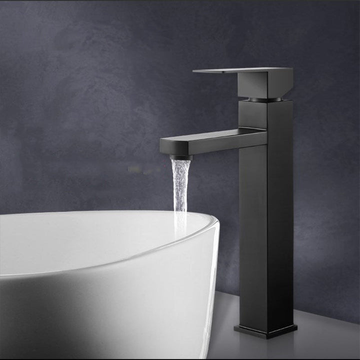 Lisslune | Modern sink faucet centerset bathroom sink faucet in black