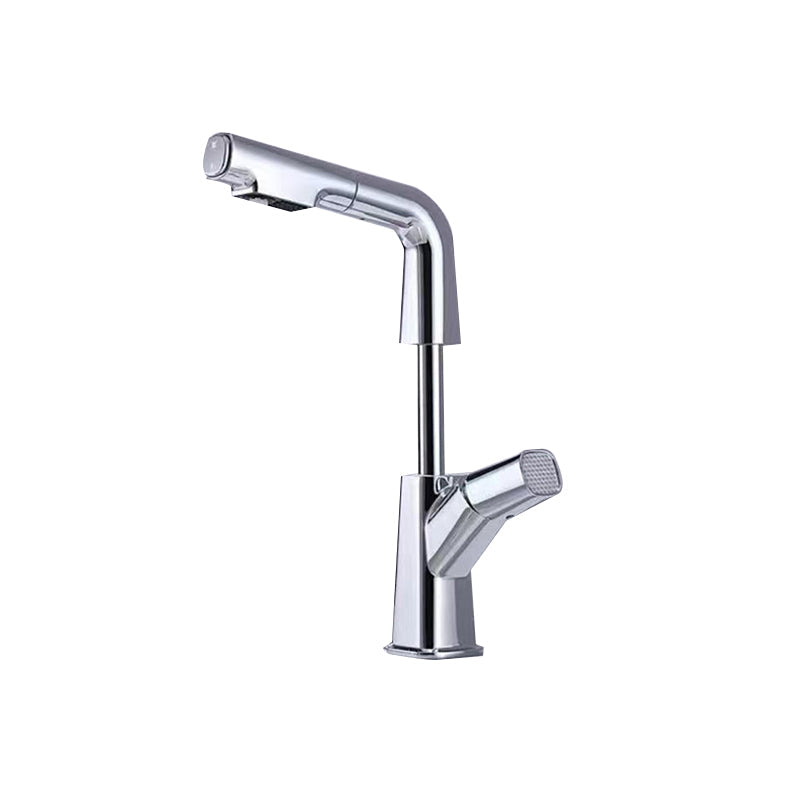 Lisslune | Modern Centerset Bathroom Faucet Single Color Copper Sink Faucet