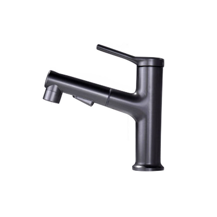 Lisslune | Modern center connection faucet copper center connection washbasin tap for bathroom