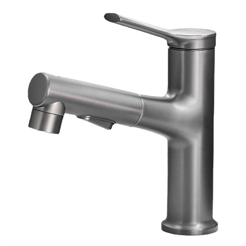 Lisslune | Modern center connection faucet copper center connection washbasin tap for bathroom