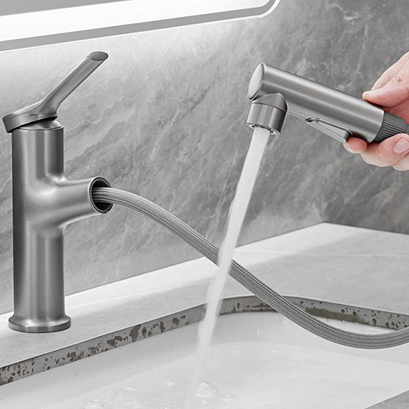 Lisslune | Modern center connection faucet copper center connection washbasin tap for bathroom