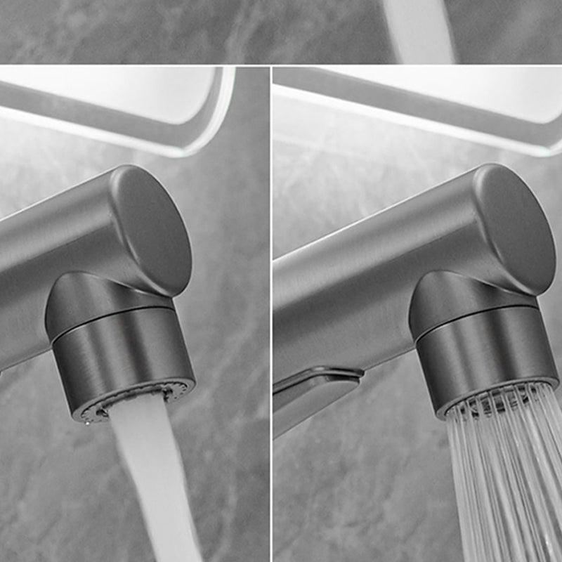 Lisslune | Modern center connection faucet copper center connection washbasin tap for bathroom
