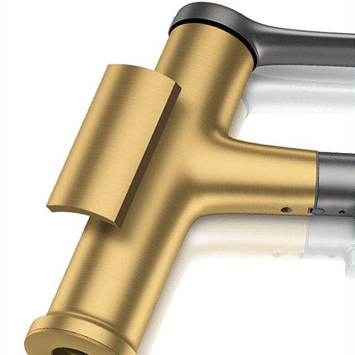 Lisslune | Modern center connection faucet copper center connection washbasin tap for bathroom