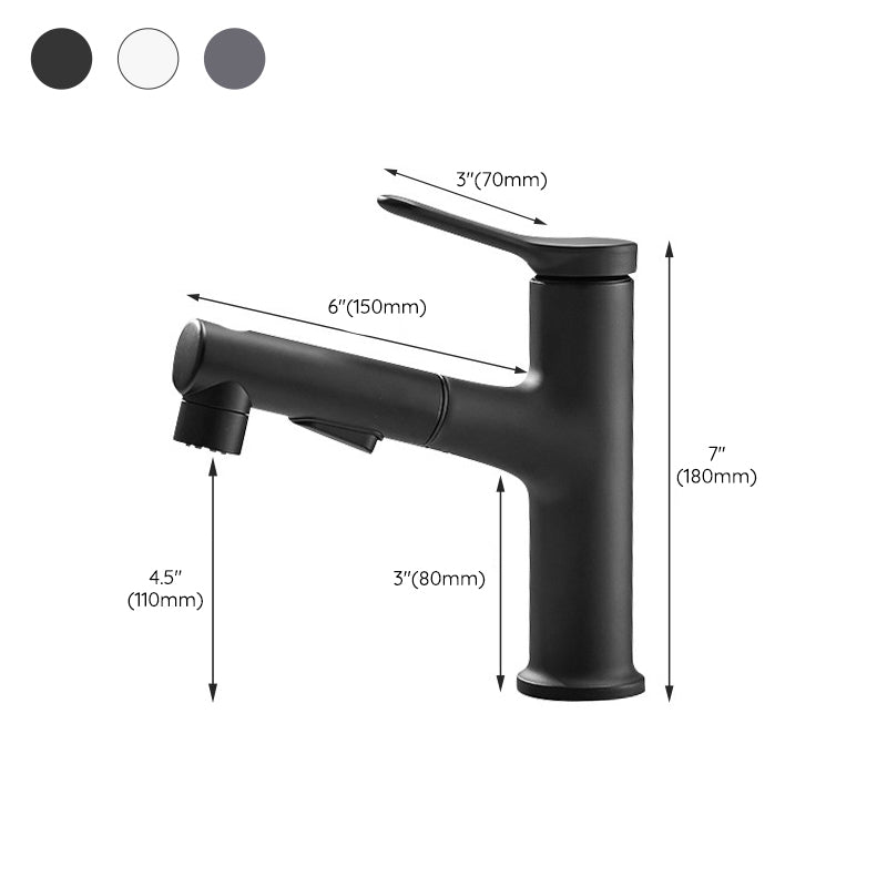 Lisslune | Modern center connection faucet copper center connection washbasin tap for bathroom