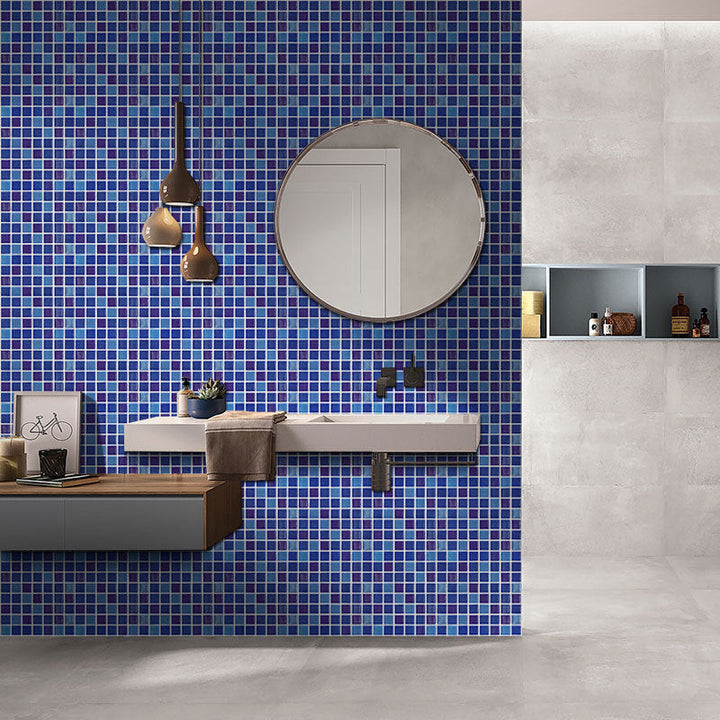 Lisslune | Peel and Stick Mosaic Tile Waterproof Square Peel and Stick Tile for the Kitchen 20-Pack