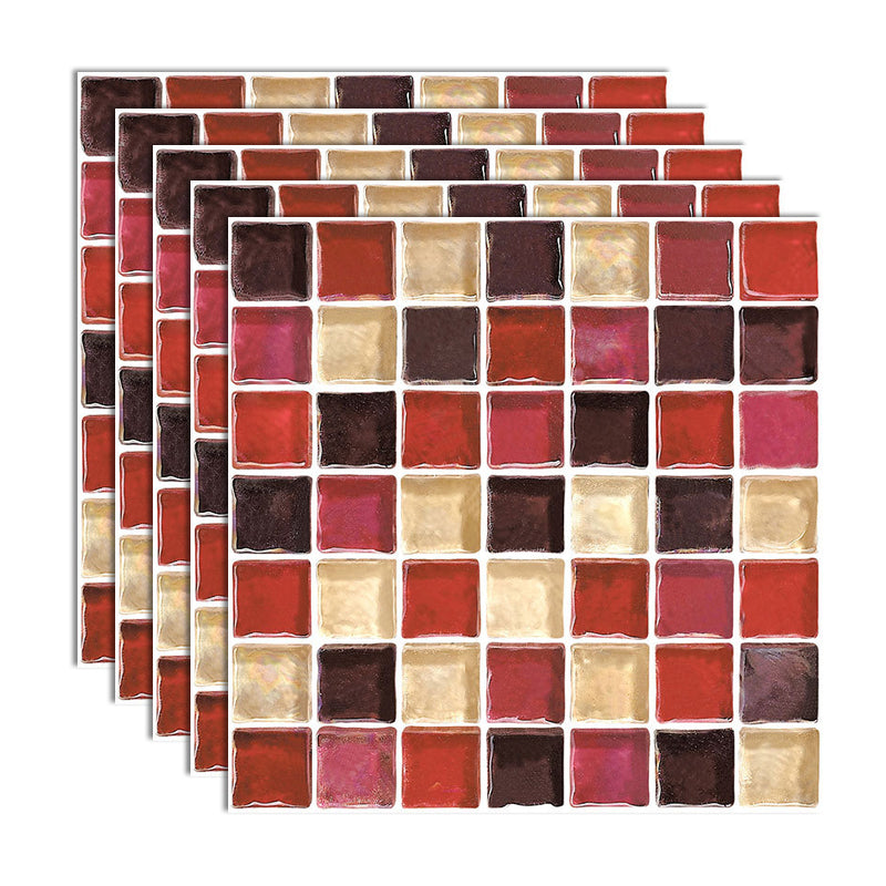 Lisslune | Peel and Stick Mosaic Tile Waterproof Square Peel and Stick Tile for the Kitchen 20-Pack