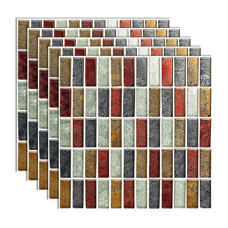Lisslune | Peel and Stick Mosaic Tile Waterproof Square Peel and Stick Tile for the Kitchen 20-Pack