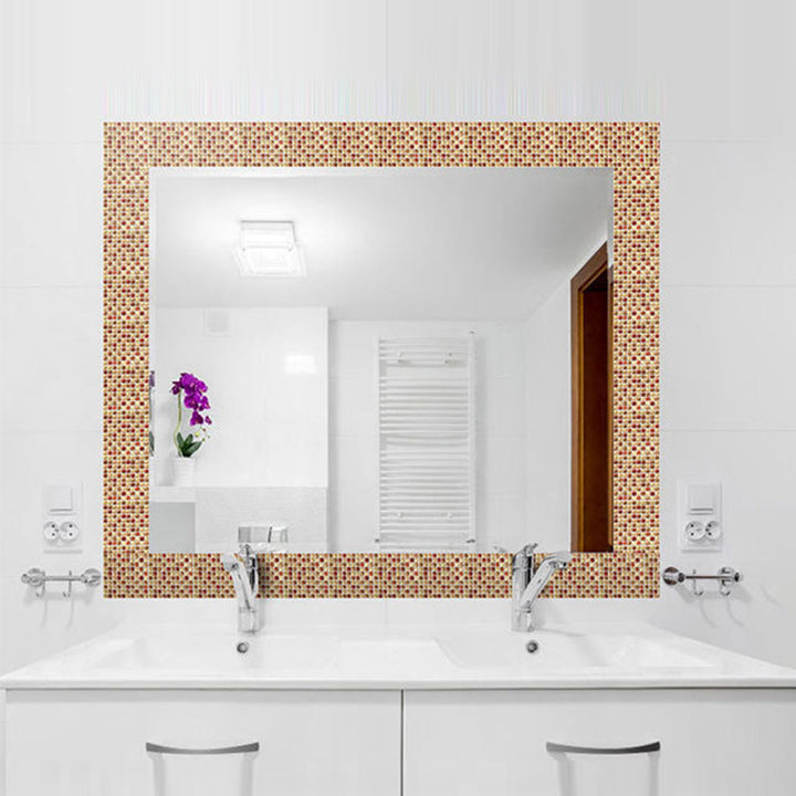 Lisslune | Peel and Stick Mosaic Tile Waterproof Square Peel and Stick Tile for the Kitchen 20-Pack