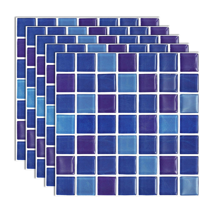 Lisslune | Peel and Stick Mosaic Tile Waterproof Square Peel and Stick Tile for the Kitchen 20-Pack