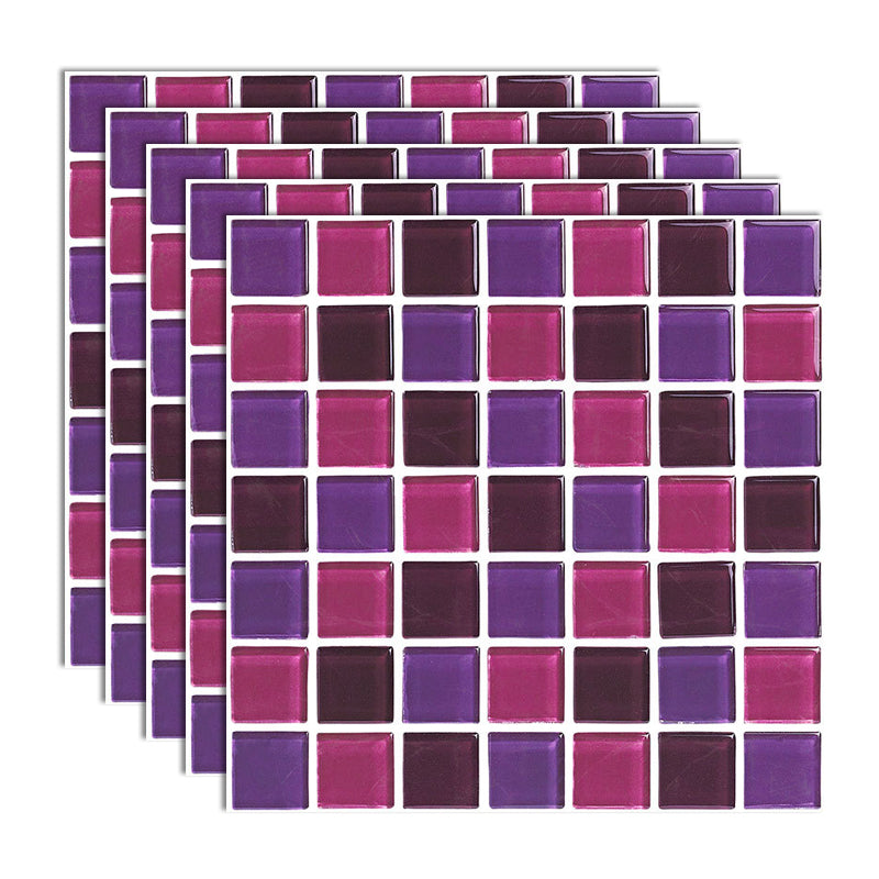 Lisslune | Peel and Stick Mosaic Tile Waterproof Square Peel and Stick Tile for the Kitchen 20-Pack