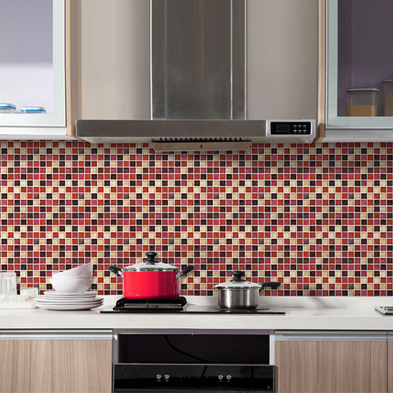Lisslune | Peel and Stick Mosaic Tile Waterproof Square Peel and Stick Tile for the Kitchen 20-Pack