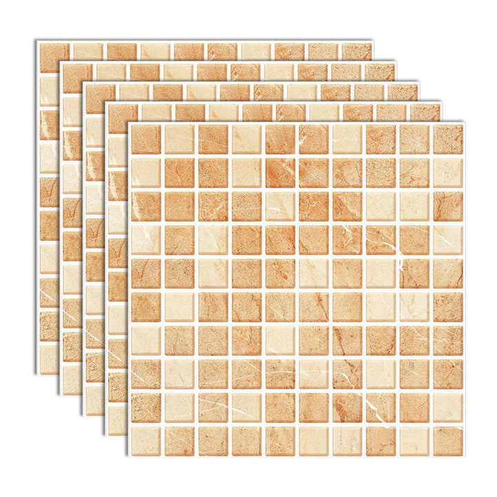 Lisslune | Peel and Stick Mosaic Tile Waterproof Square Peel and Stick Tile for the Kitchen 20-Pack