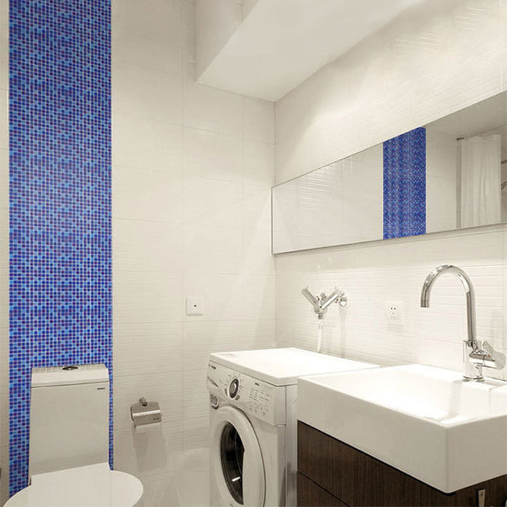 Lisslune | Peel and Stick Mosaic Tile Waterproof Square Peel and Stick Tile for the Kitchen 20-Pack