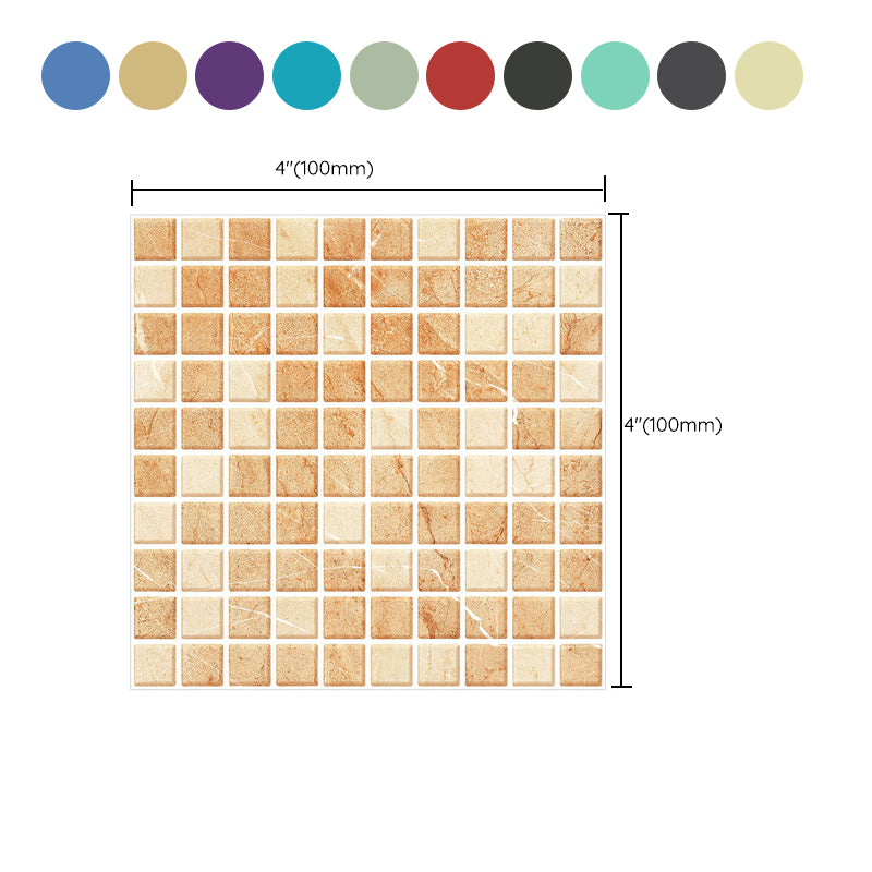 Lisslune | Peel and Stick Mosaic Tile Waterproof Square Peel and Stick Tile for the Kitchen 20-Pack