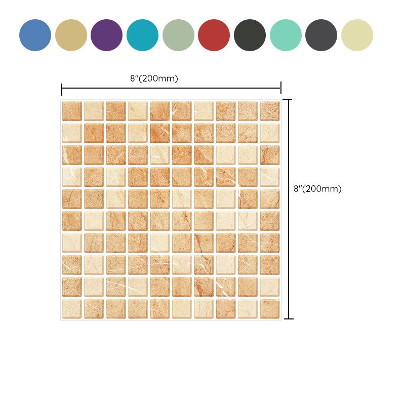 Lisslune | Peel and Stick Mosaic Tile Waterproof Square Peel and Stick Tile for the Kitchen 20-Pack
