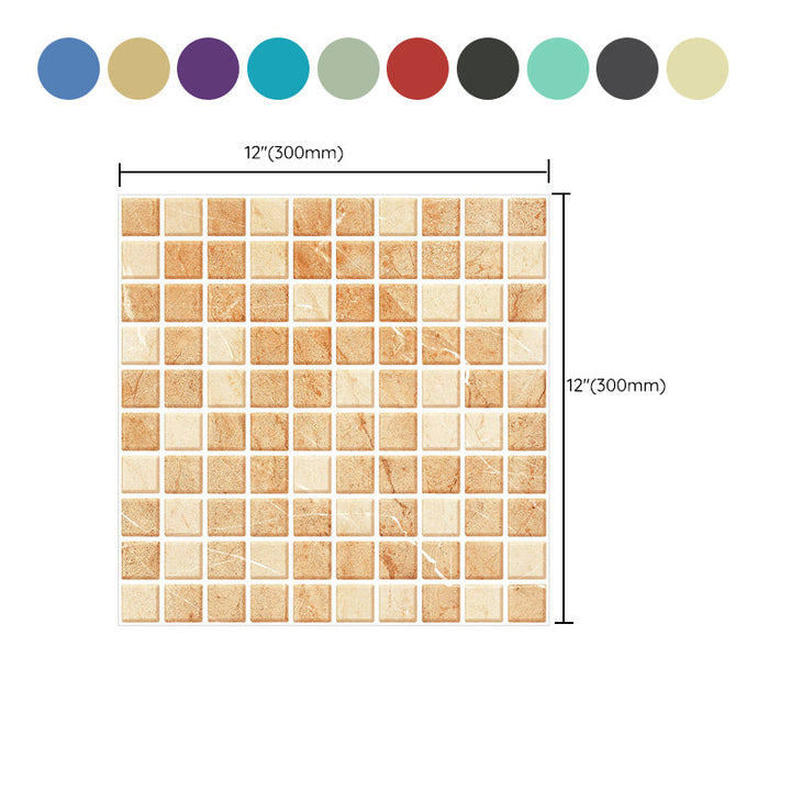 Lisslune | Peel and Stick Mosaic Tile Waterproof Square Peel and Stick Tile for the Kitchen 20-Pack