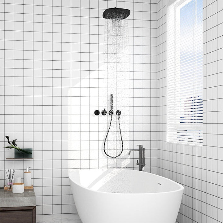 Lisslune | Contemporary Peel and Stick Backsplash Wallpaper Peel and Stick Backsplash Tile for Kitchen
