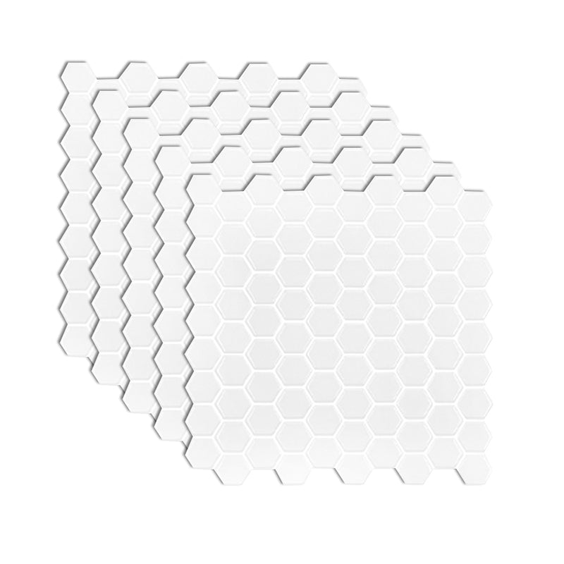 Lisslune | Square Peel and Stick PVC Tile 12" x 12" Peel and Stick Mosaic Tile 5-Pack