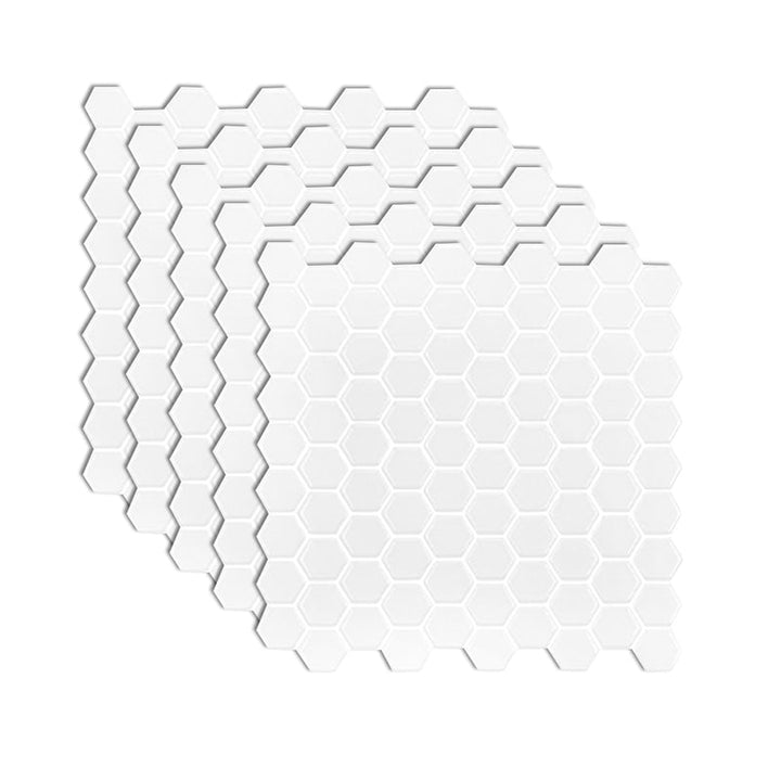 Lisslune | Square Peel and Stick PVC Tile 12" x 12" Peel and Stick Mosaic Tile 5-Pack